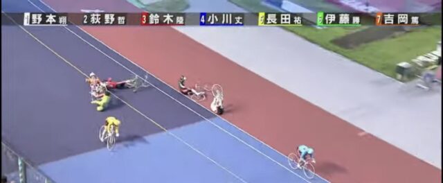 競輪のヘルメット事故