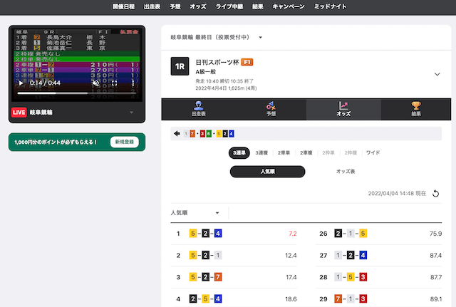 ウィンチケットのコンテンツ「ai予想」