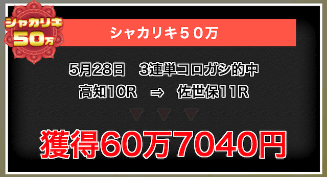 シャカリキライダー_的中実績2