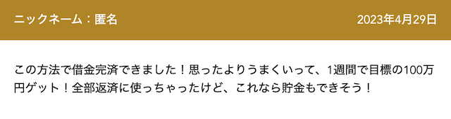 2週間で100万円稼ぐ方法_口コミ3