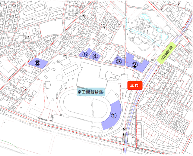 京王閣競輪_周辺駐車場について