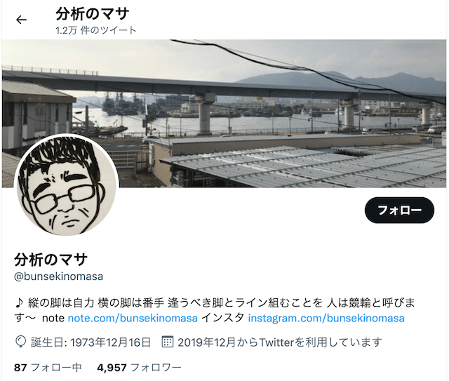 分析のマサ_ツイッターについて