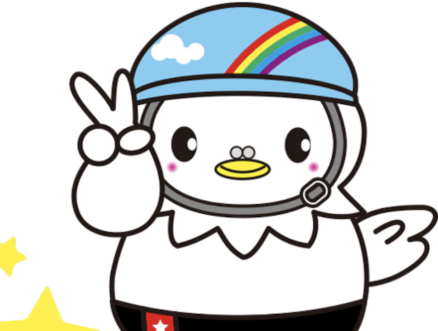 広島競輪場のマスコットキャラクター「ひろしまぴーすけ」