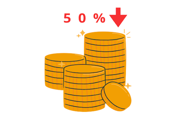 投資金50%以下