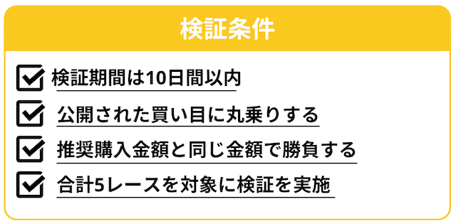 チャリ活　予想条件