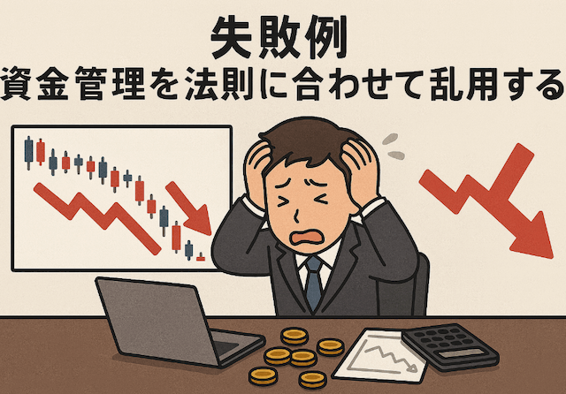 失敗例③:資金管理を法則に合わせて乱用する